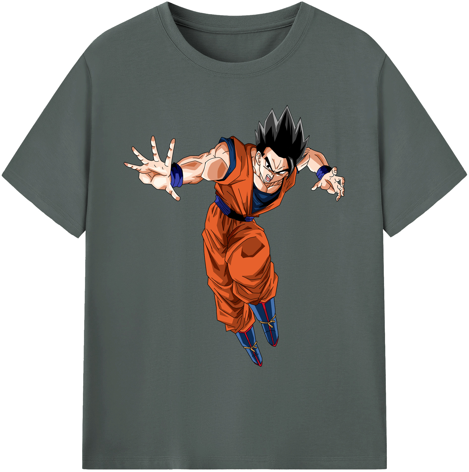 （画像用） ドラゴンボール 孫 悟飯（そんごはん）DRAGON BALL Son Gohan 綿100％ メンズ半袖Tシャツ｜肌触りやわらか＆通気性